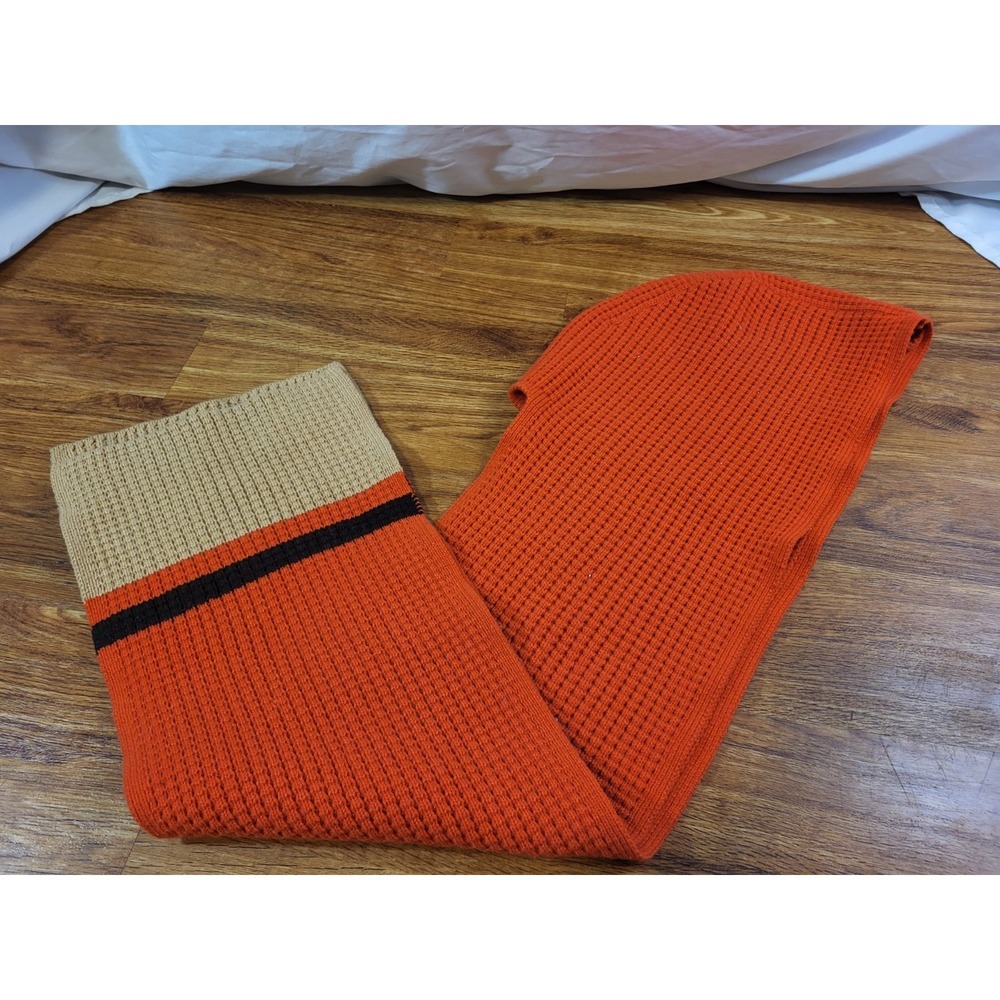 MARNI x UNIQLO AW22 Orange Popcorn Hooded Knit Scarf